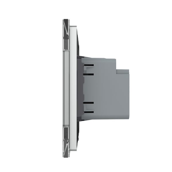 Priza USB-A + USB-C cu Rama Din Sticla LIVOLO – Serie Noua