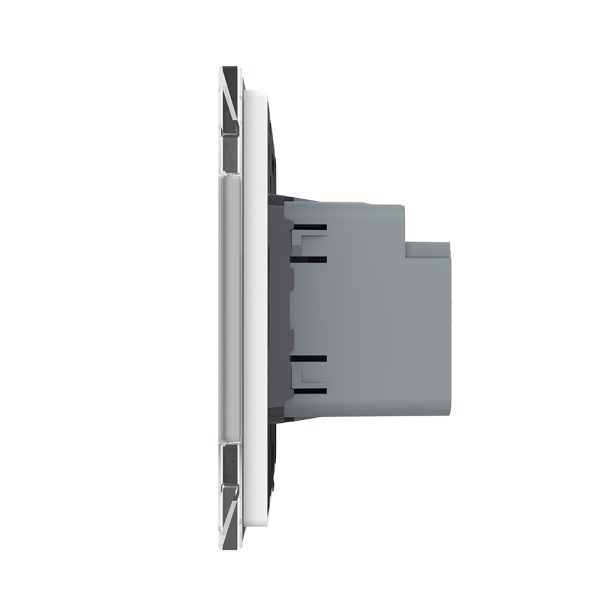 Priza USB-A + USB-C cu Rama Din Sticla LIVOLO – Serie Noua