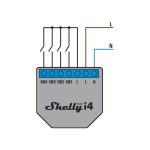 Releu inteligent Shelly Plus I4, Programari, Control aplicatie, 4 Canale