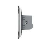 Senzor de Temperatura si Umiditate Livolo cu Rama din Sticla, Protocol Zigbee