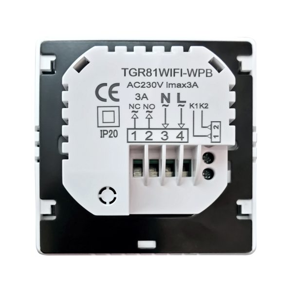 Termostat Wi-Fi pentru incalzirea termica pe gaz BeOk TGR81WIFI-WPB-WH