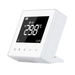 Termostat Wi-Fi Luxion TP618RFW cu receiver pentru centrala termica pe gaz sau electrica, Smart, Programari, Control aplicatie