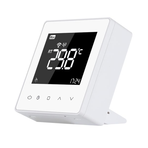 Termostat Wi-Fi Luxion TP618RFW cu receiver pentru centrala termica pe gaz sau electrica, Smart, Programari, Control aplicatie