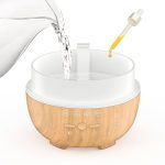 Umidificator cu ultrasunete si lampa LED, BlitzWolf BW-FUN3, Smart, Wi-Fi, 400mL, Compatibil cu Amazon Alexa si Google Assistant