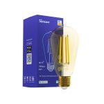 Bec inteligent LED Sonoff B02-F-ST64, Wi-Fi, 7W, 700 LM, Dimmer, Control aplicatie