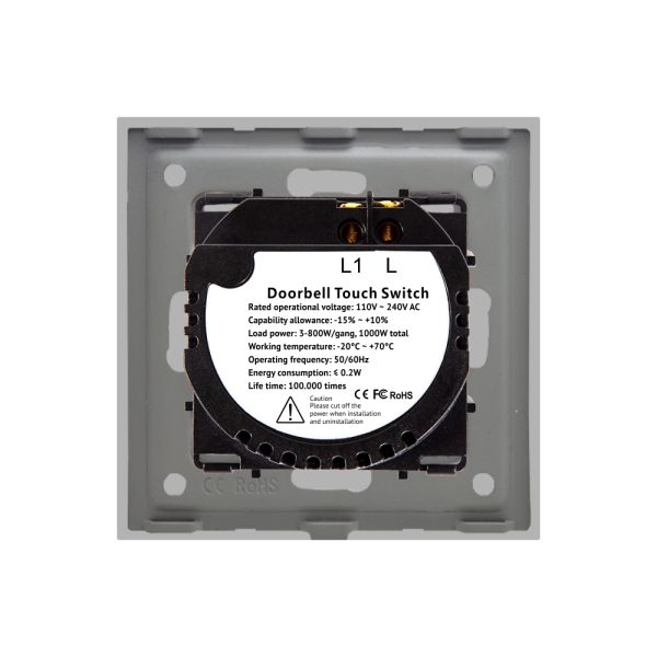 Buton Sonerie cu Touch din Sticla LUXION