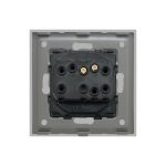 Buton de Sonerie Mecanic LUXION cu Rama din Sticla