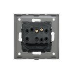 Buton de Sonerie Mecanic LUXION cu Rama din Sticla