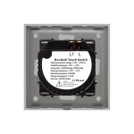 Buton Sonerie cu Touch din Sticla si Rama de Aluminiu LUXION