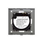 Buton Sonerie cu Touch din Sticla si Rama de Aluminiu LUXION