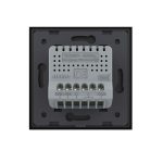 Intrerupator Dublu Cap Scara / Cruce Wi-Fi cu Touch LIVOLO din Sticla – Serie Noua
