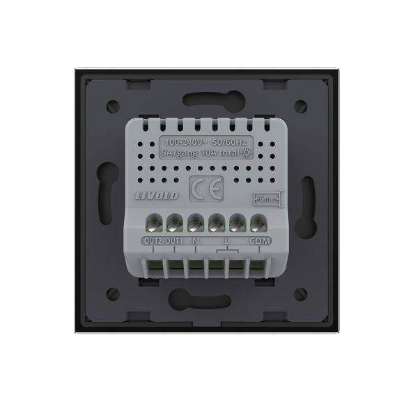 Intrerupator Dublu Cap Scara / Cruce Wi-Fi cu Touch LIVOLO din Sticla – Serie Noua