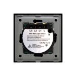 Intrerupator Simplu Wi-Fi + RF433 cu Touch din Sticla LUXION