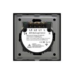 Intrerupator Cvadruplu Wi-Fi + RF433 cu Touch din Sticla LUXION
