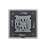Intrerupator Simplu Mecanic si Cap Scara , 2 Module LIVOLO cu Rama din Sticla – Serie Noua