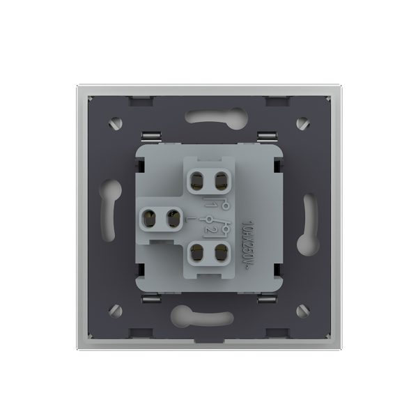 Intrerupator Simplu Mecanic si Cap Scara , 2 Module LIVOLO cu Rama din Sticla – Serie Noua