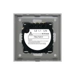 Intrerupator Dublu Cap Scara / Cruce cu Touch din Sticla si Rama de Aluminiu LUXION