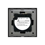 Intrerupator Simplu cu Variator Cap Scara / Cruce cu Touch si Rama din Aluminiu LUXION