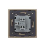 Intrerupator Simplu Mecanic si Cap Scara , 2 Module LIVOLO cu Rama din Sticla – Serie Noua