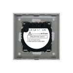 Intrerupator Simplu cu Variator Cap Scara / Cruce cu Touch si Rama din Aluminiu LUXION
