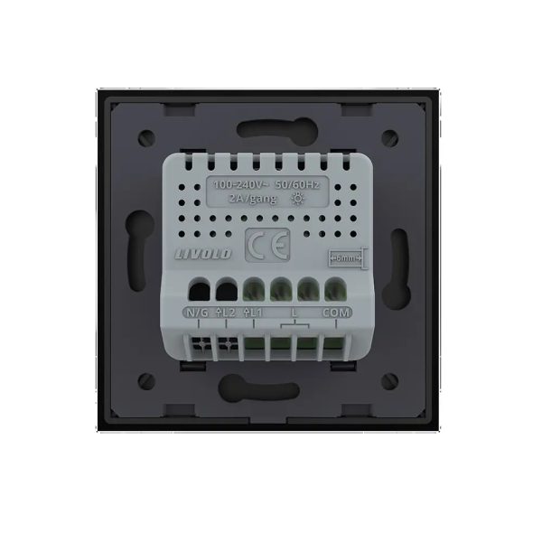 Intrerupator Simplu Cap Scara / Cruce cu Variator Livolo cu Rama din Sticla, ZigBee – Serie Noua