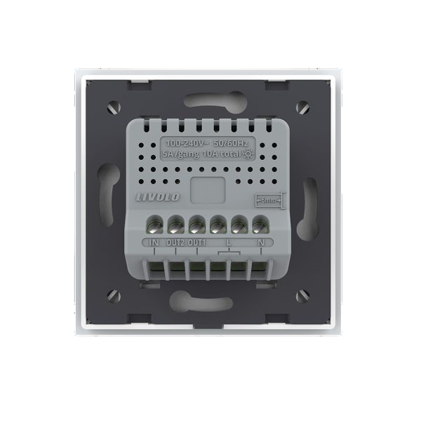 Intrerupator Dublu cu Revenire, Contact Uscat cu Touch LIVOLO – Serie Noua