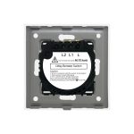 Intrerupator Dublu cu Touch din Sticla si Rama de Aluminiu LUXION, RF433