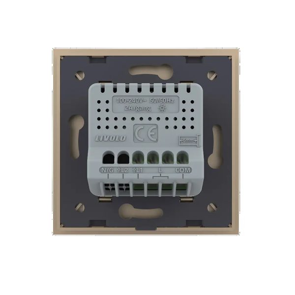 Intrerupator Simplu Cap Scara / Cruce cu Variator Livolo cu Rama din Sticla, ZigBee – Serie Noua