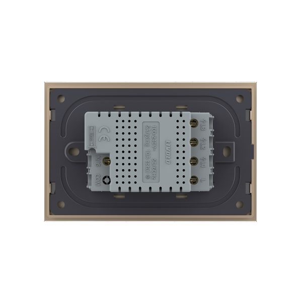Intrerupator Triplu WIFI cu Touch LIVOLO din Sticla, standard Italian – Serie Noua