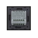 Intrerupator Draperie cu Touch LIVOLO cu Rama din Sticla, Protocol ZigBee
