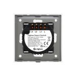 Intrerupator Triplu cu Touch din Sticla si Rama de Aluminiu LUXION, Protocol ZigBee