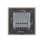 Intrerupator Dublu Cap Scara / Cruce Wi-Fi cu Touch LIVOLO din Sticla – Serie Noua