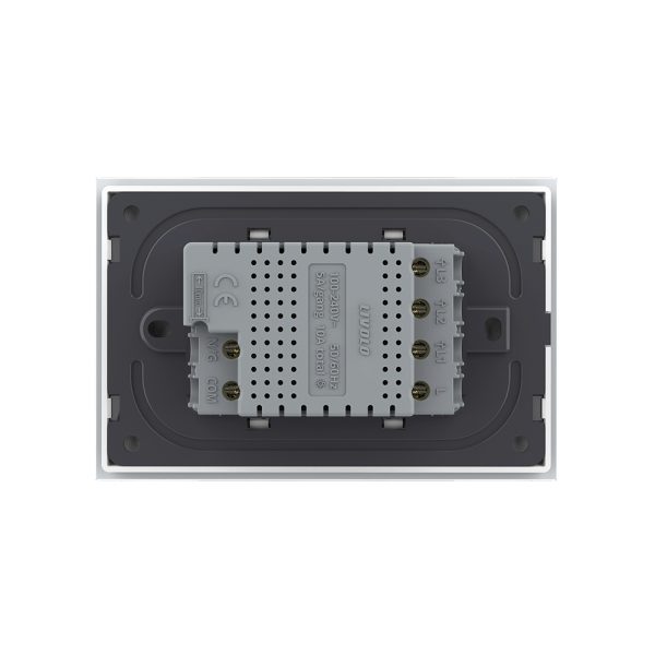 Intrerupator Triplu Cap Scara / Cruce Wi-Fi cu Touch LIVOLO, standard italian – Serie Noua, Alb