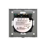 Intrerupator Dublu Wi-Fi + RF433 cu Touch din Sticla LUXION