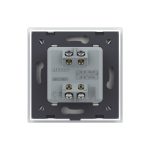 Intrerupator Simplu Mecanic Cap Cruce, 2 Module LIVOLO cu Rama din Sticla – Serie Noua