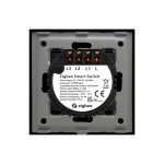 Intrerupator Triplu cu Touch din Sticla si Rama de Aluminiu LUXION, Protocol ZigBee