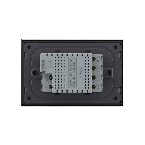 Intrerupator cvadruplu wireless cu touch Livolo din sticla – standard italian