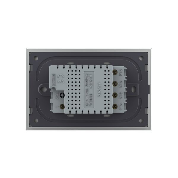 Intrerupator cvadruplu wireless cu touch Livolo din sticla – standard italian