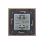 Intrerupator Simplu Mecanic Cap Cruce, 2 Module LIVOLO cu Rama din Sticla – Serie Noua