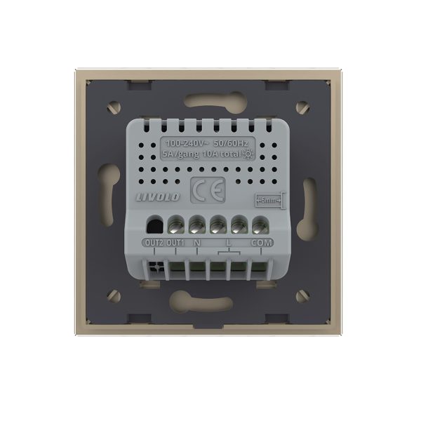 Intrerupator Simplu Cap / Cruce Wi-Fi cu Touch LIVOLO – Serie Noua