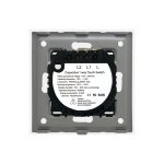 Intrerupator Dublu cu Touch din Sticla si Rama de Aluminiu LUXION