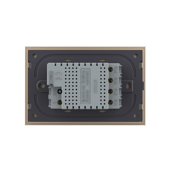 Intrerupator cvadruplu wireless cu touch Livolo din sticla – standard italian