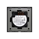 Intrerupator Dublu cu Touch din Sticla si Rama de Aluminiu LUXION, 500W