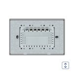 Intrerupator cu touch pentru draperie Livolo din sticla, Standard italian
