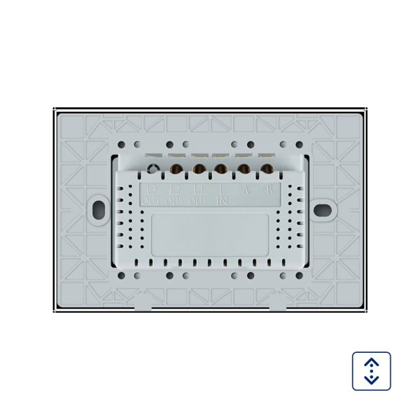 Intrerupator cu touch pentru draperie Livolo din sticla, Standard italian