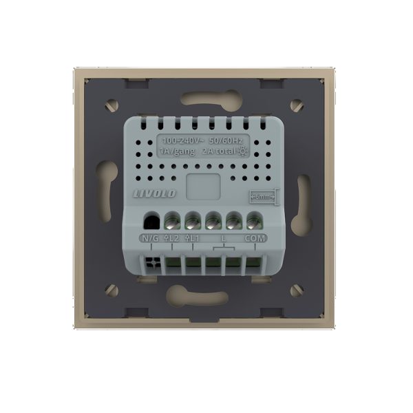 Intrerupator Dublu Cap Scara / Cruce Wireless cu Touch LIVOLO – Serie Noua