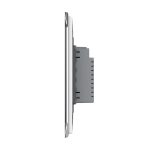 Intrerupator dublu cu touch Livolo din sticla, standard italian – Serie noua