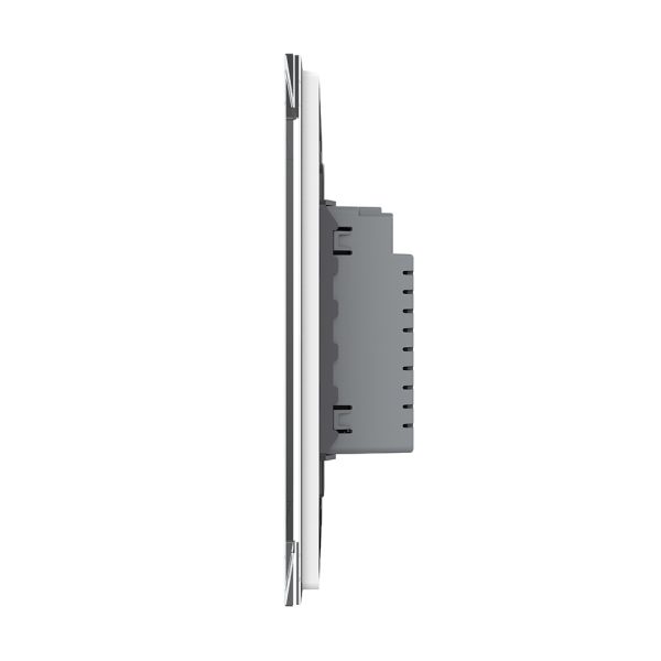 Intrerupator dublu cu touch Livolo din sticla, standard italian – Serie noua