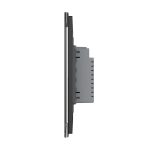 Intrerupator dublu cu touch Livolo din sticla, standard italian – Serie noua