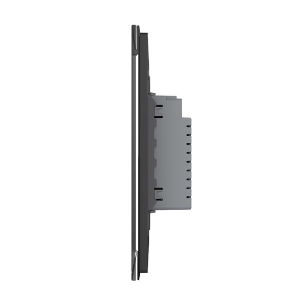 Intrerupator dublu cu touch Livolo din sticla, standard italian – Serie noua
